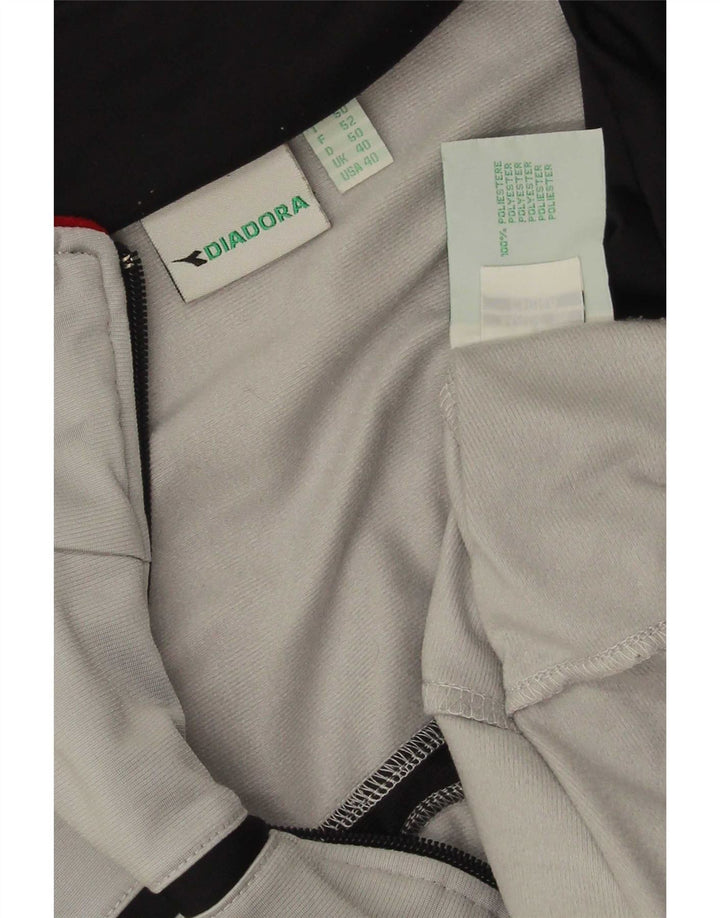 Мужской спортивный костюм Diadora, верхняя куртка UK 40, средний серый полиэстер