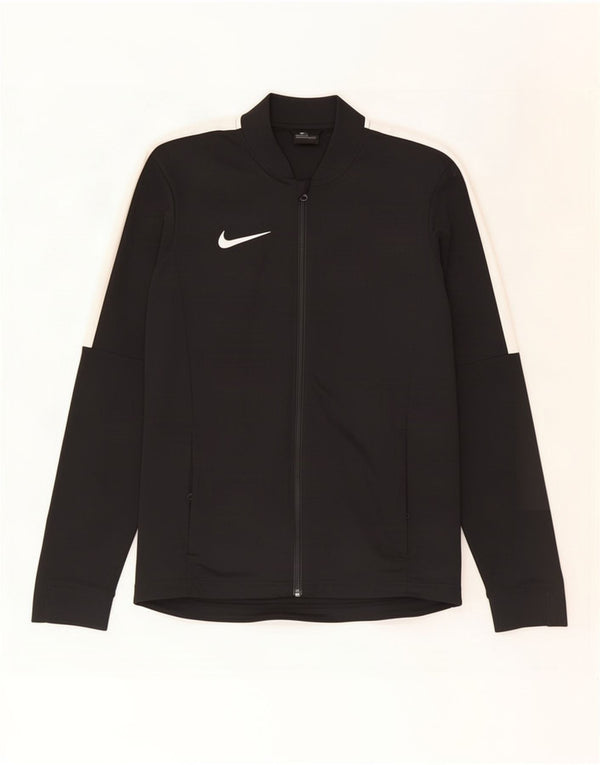 Мужская спортивная куртка Nike Dri Fit, маленькая черная полиэстер с цветными блоками