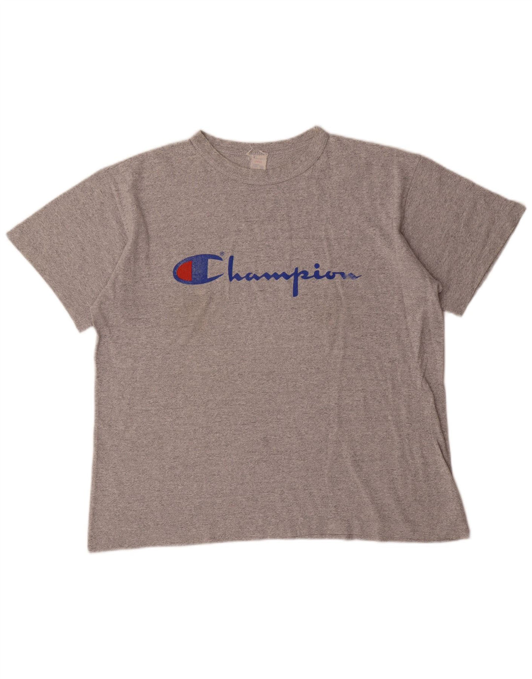 Мужская футболка с рисунком Champion, большой серый акрил