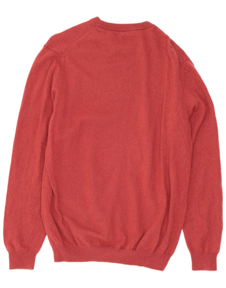 Мужской джемпер с круглым вырезом Massimo Dutti XL, красная шерсть