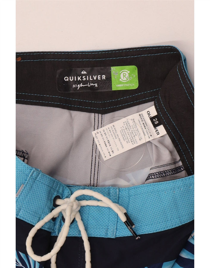 Мужские шорты для плавания Quiksilver, синие, полиэстер, маленький размер