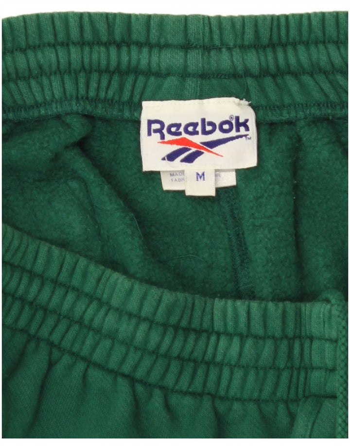 Мужские спортивные брюки Reebok, джоггеры, средний зеленый хлопок, хлопок