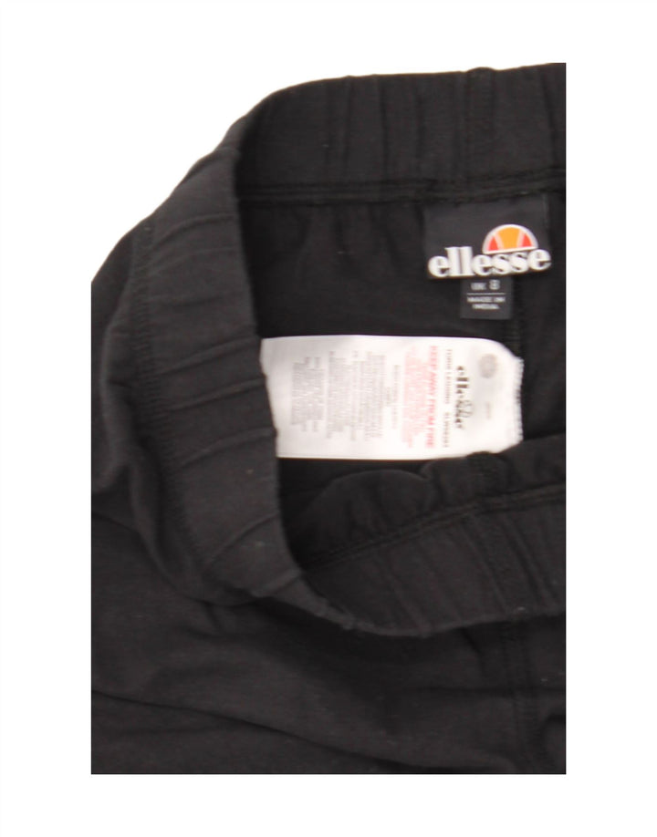 Женские леггинсы с рисунком Ellesse UK 8, маленькие черные хлопковые