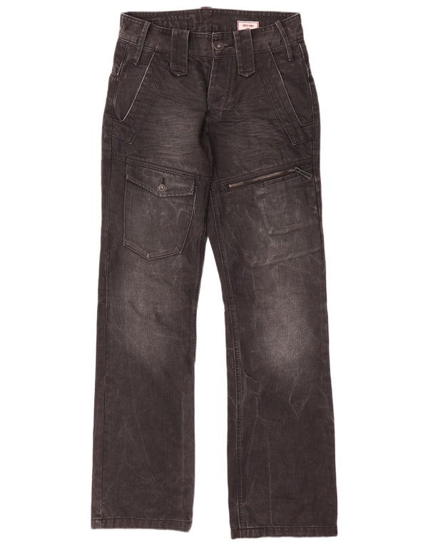 Мужские прямые джинсы-карго Jack & Jones W28 L32, серые, хлопковые
