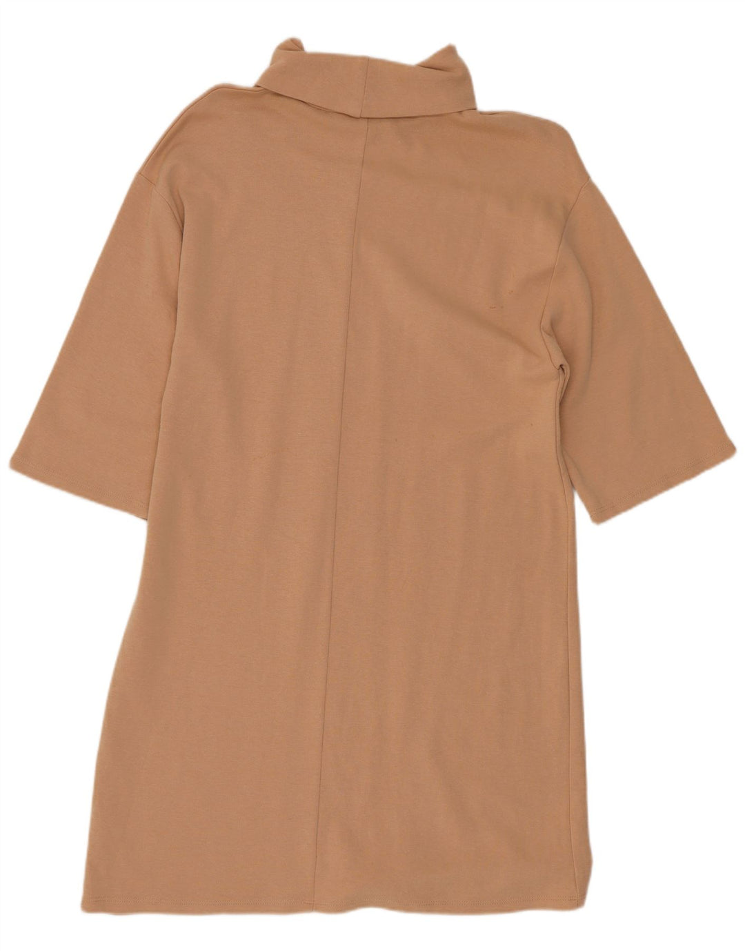 Женское платье прямого кроя с рукавом 1/2 Zara UK 8, маленькое бежевое