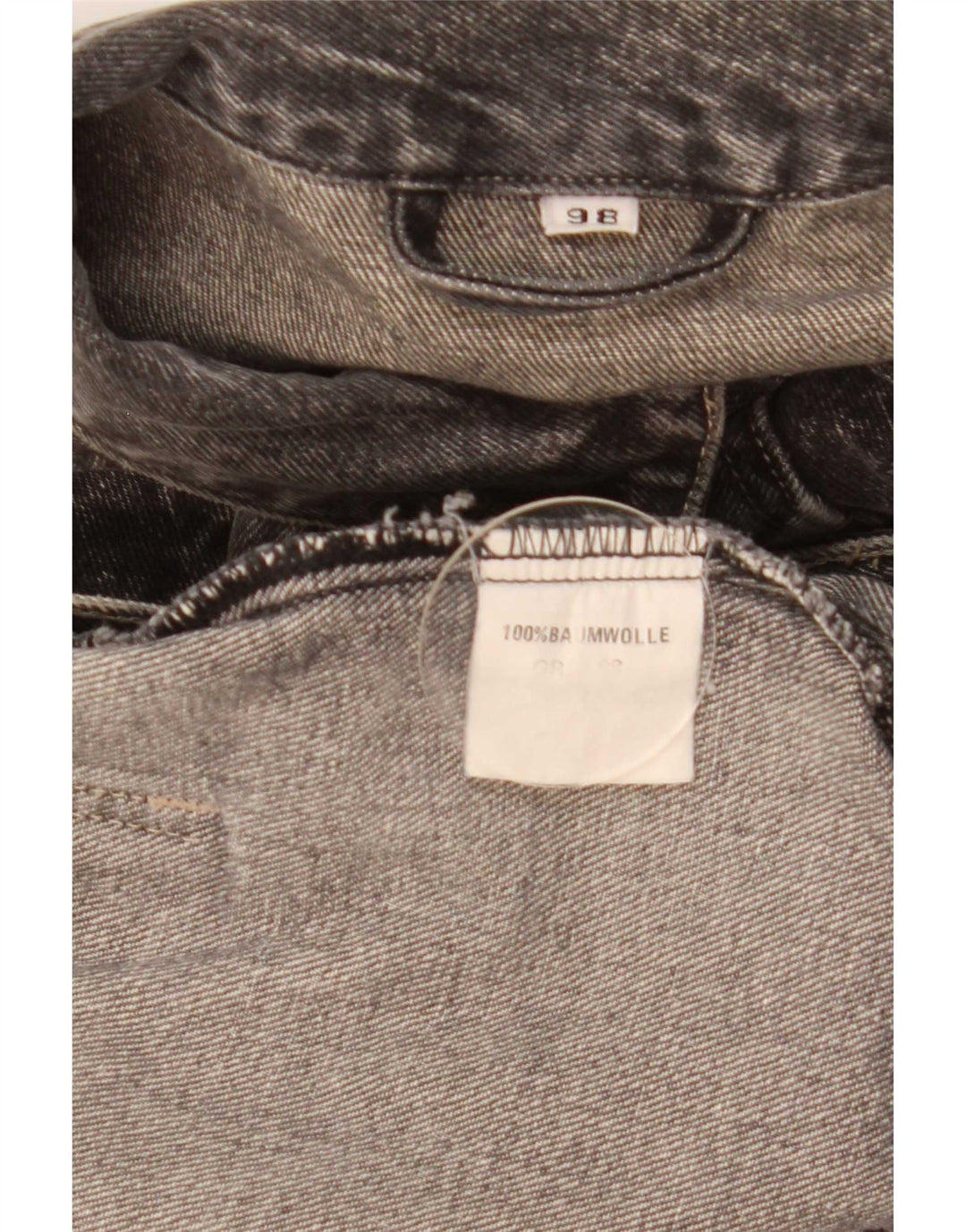 Винтажная мужская джинсовая куртка UK 42 XL, серая, хлопок