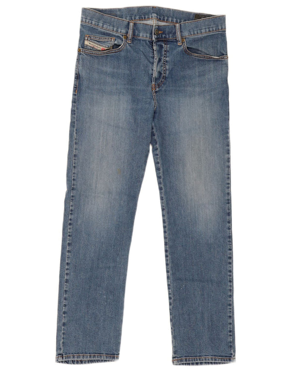 Женские прямые джинсы DIESEL W30 L27 синие, хлопок