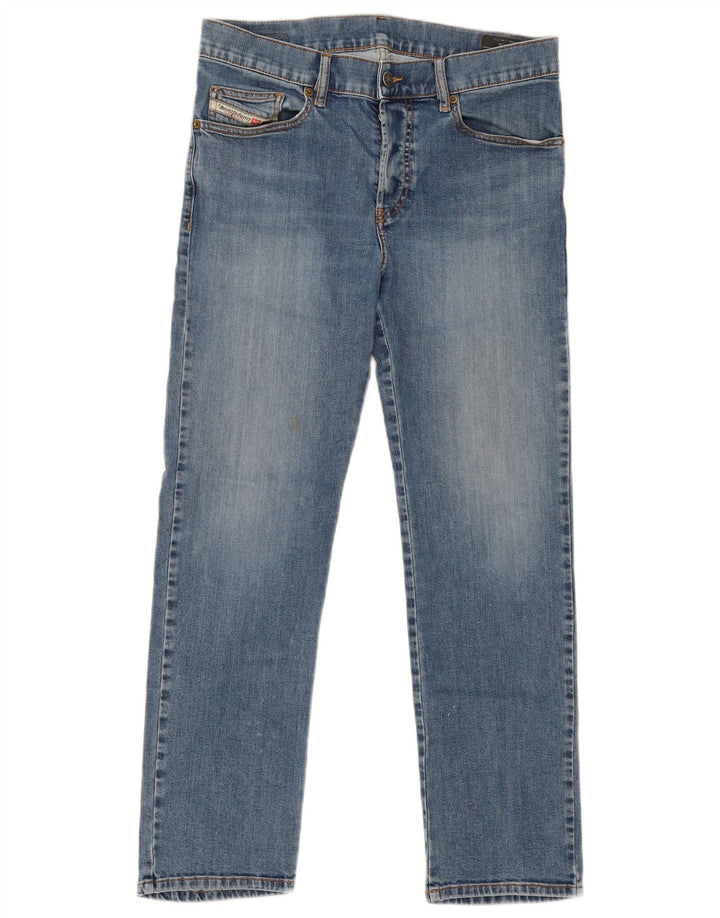 Женские прямые джинсы DIESEL W30 L27 синие, хлопок