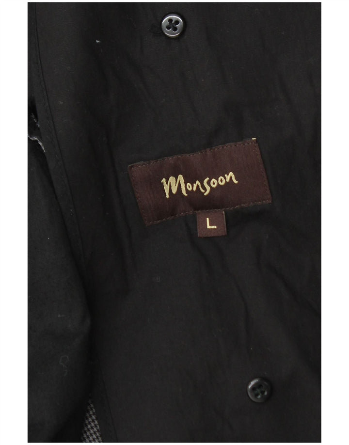 Мужское полупальто Monsoon UK 40, большой черный хлопок