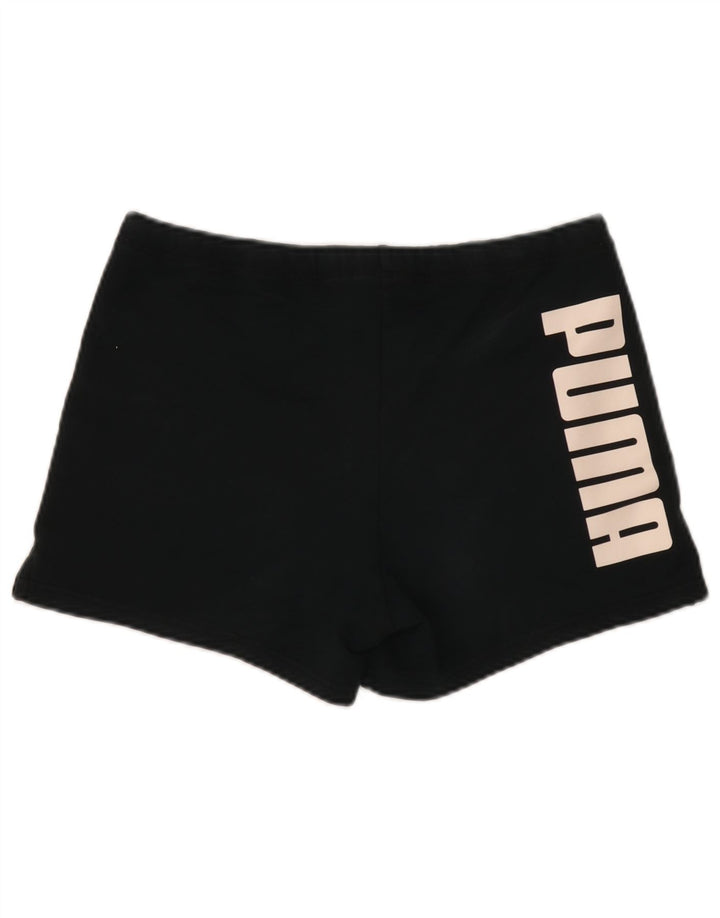 Женские спортивные шорты с рисунком Puma UK 8, маленькие черные