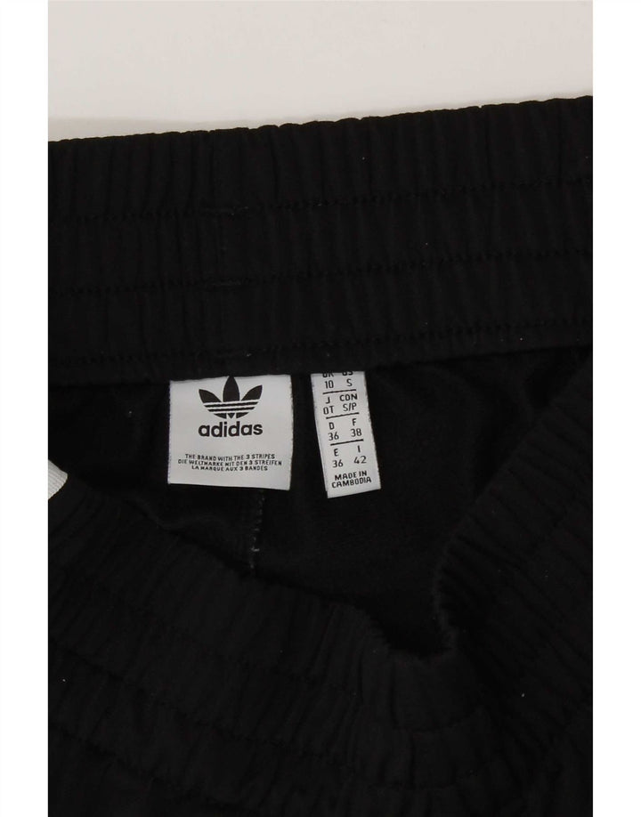 Женские спортивные шорты Adidas UK 10, маленькие черные из полиэстера