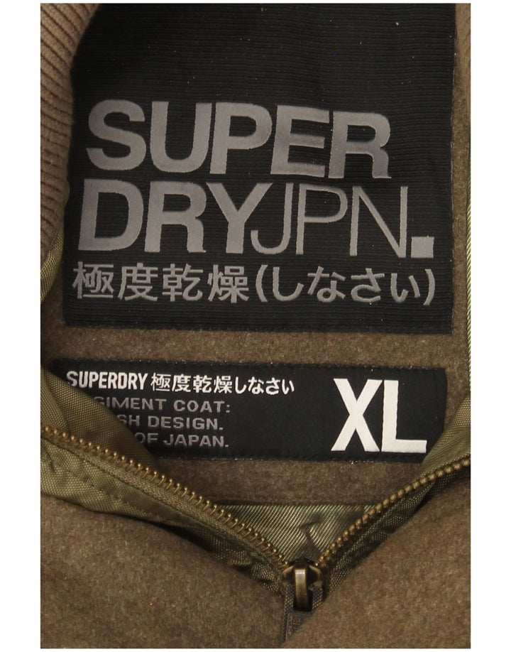Мужская ветровка Superdry в стиле милитари UK 42 XL, хаки, шерсть