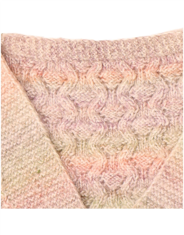 VINTAGE Женская майка-майка UK 16, большая розовая полоска