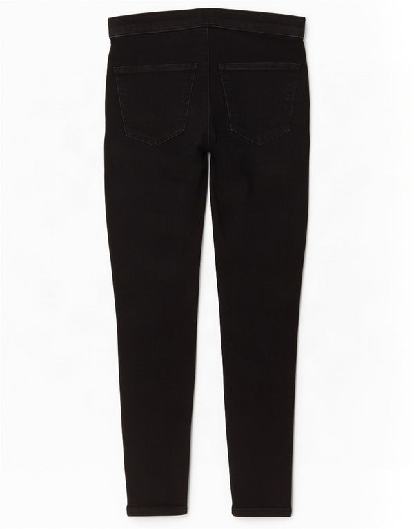 Женские укороченные джинсы скинни Topshop Joni W30 L26, черный хлопок