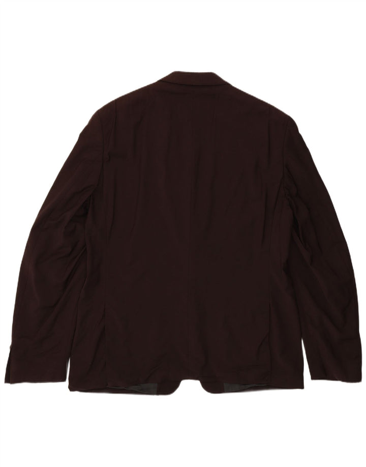 Мужской пиджак Calvin Klein Regular Fit на 2 пуговицах UK 44 2XL бордовый