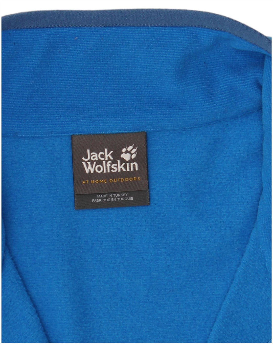 Мужской флисовый джемпер Jack Wolfskin с воротником на молнии 2XL, синий полиэстер