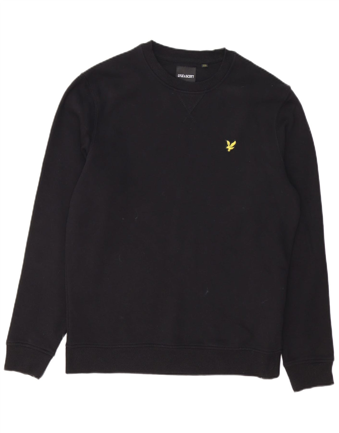 Мужской свитер LYLE & SCOTT, джемпер среднего размера, черный, хлопок