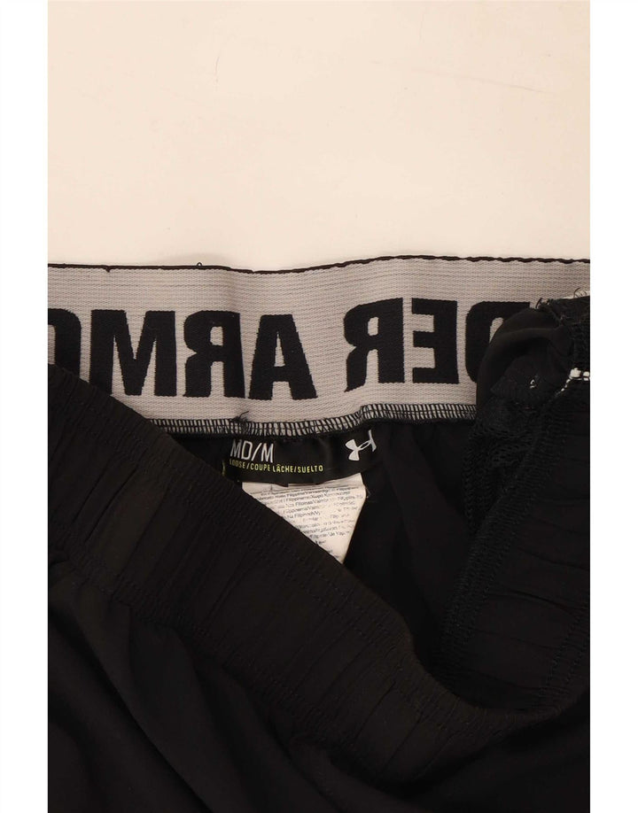 Мужские спортивные шорты с рисунком Under Armour, средние черные