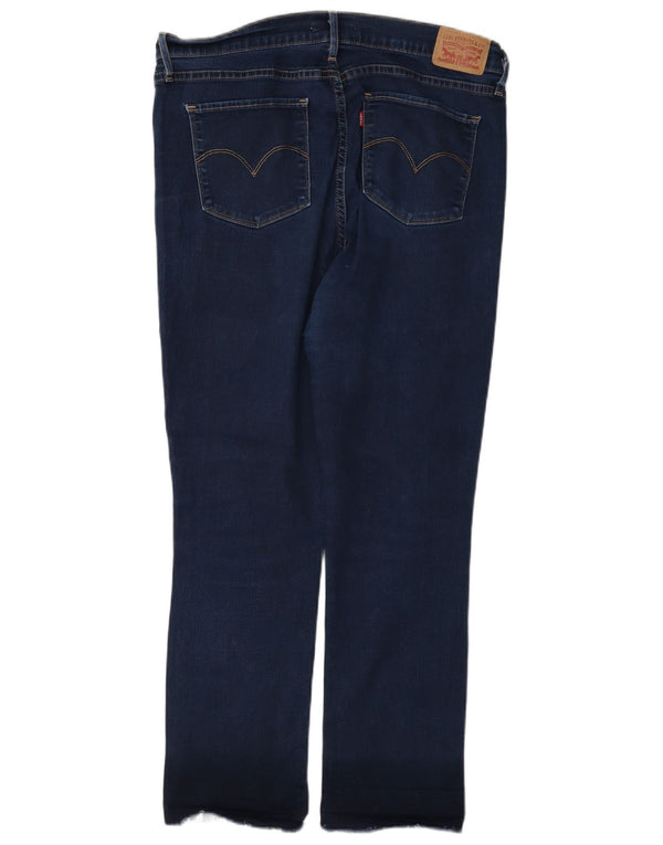 Женские прямые джинсы Levi's 724 с высокой посадкой W33 L28, синие, хлопок