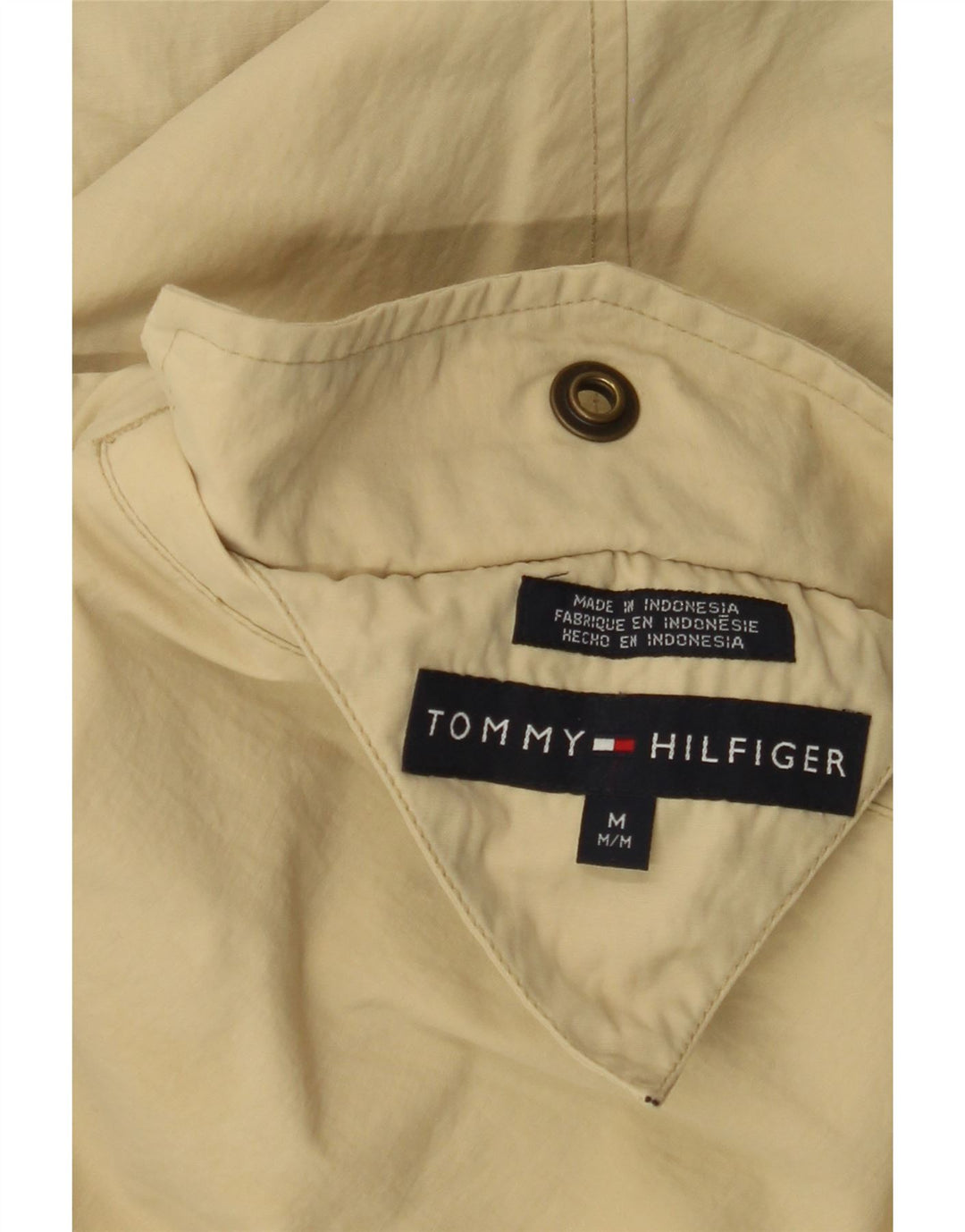 Мужская двусторонняя куртка TOMMY HILFIGER UK 38, средний темно-синий в клетку, нейлон