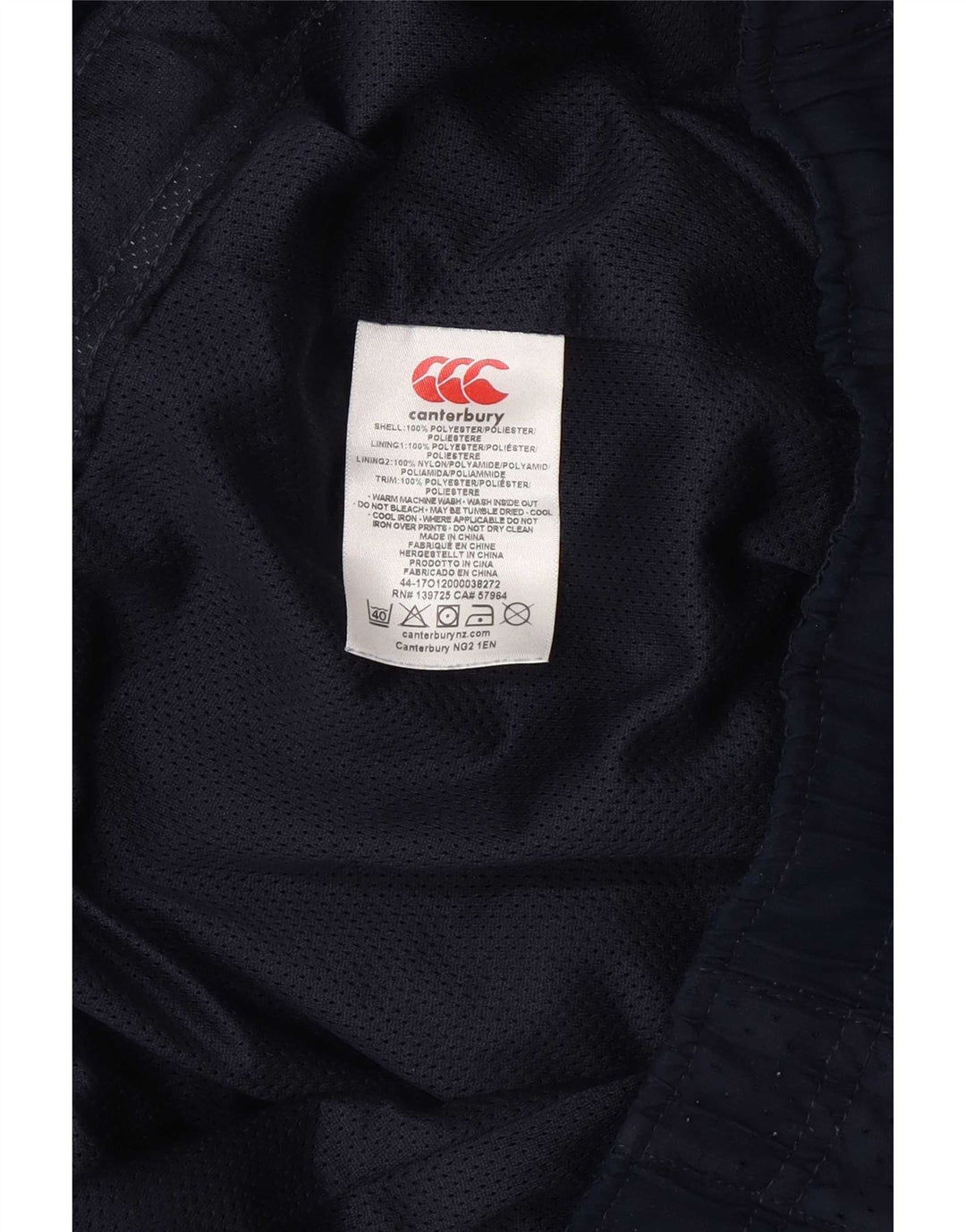Мужские спортивные брюки Canterbury XL темно-синие из полиэстера