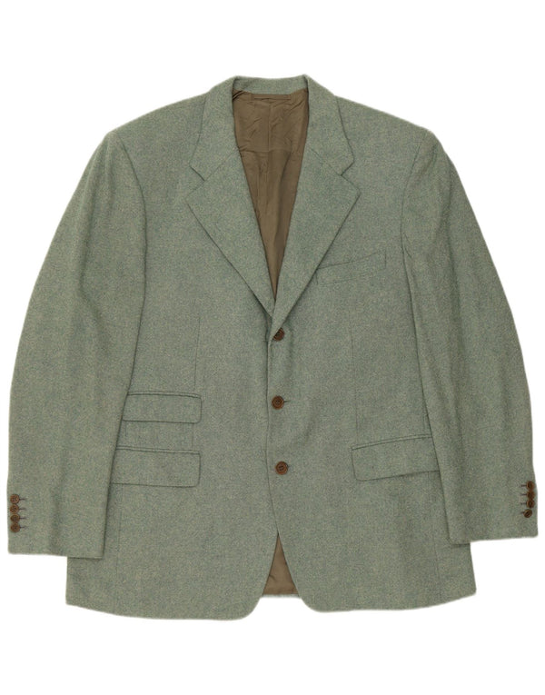 Женский пиджак Ermenegildo Zegna с 3 пуговицами UK 42 XL, зеленый кашемир