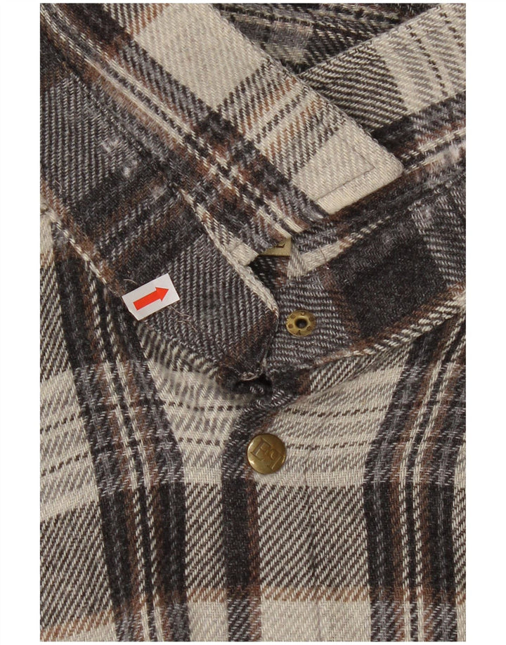 Мужская фланелевая рубашка European Project 2XL серая в клетку акрил