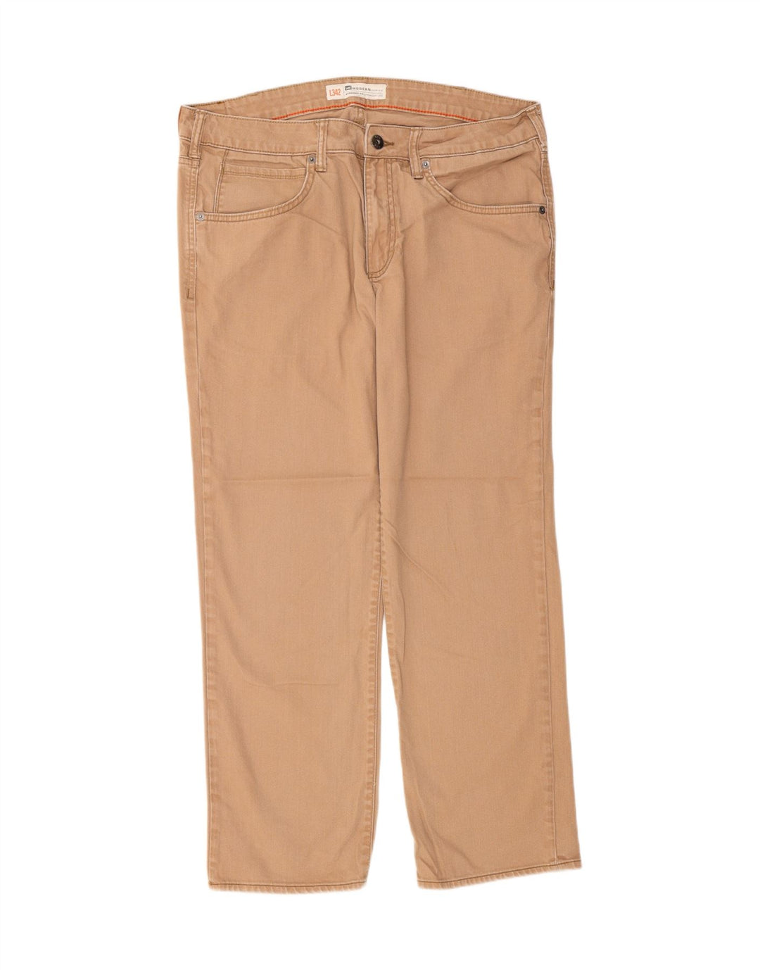 LEE Mens Modern Series Straight Jeans W36 L30 Brown Vintage Lee and Second-Hand Lee from Messina Hembry 