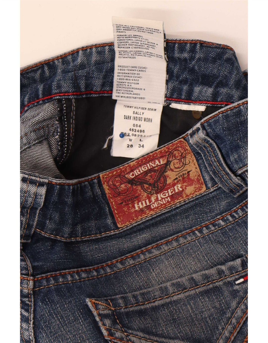 Женские джинсы Bootcut Tommy Hilfiger W28 L34 синие, хлопок