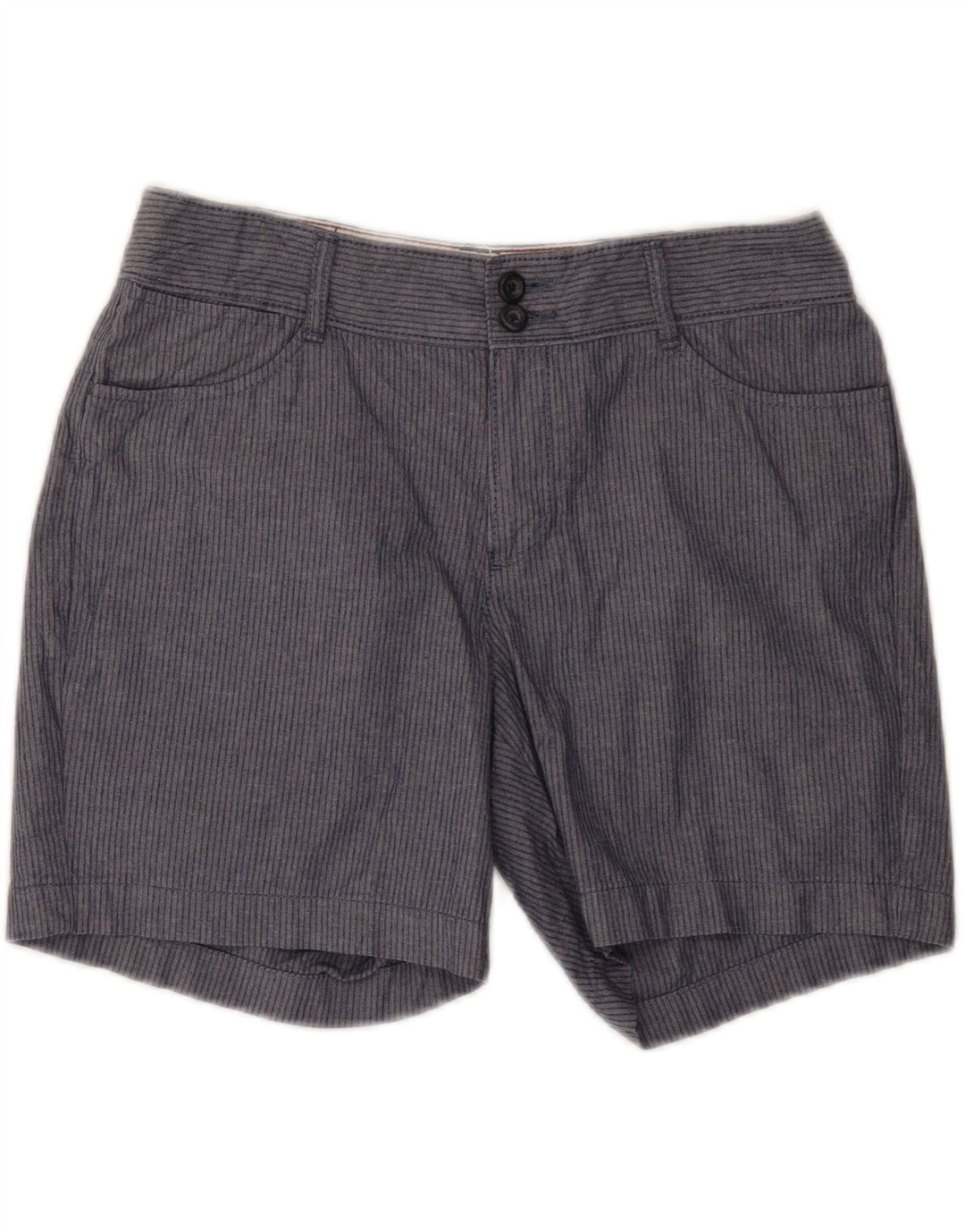 DOCKERS Womens Casual Shorts US 6 Medium W30  Blue Striped Cotton Vintage Dockers and Second-Hand Dockers from Messina Hembry 