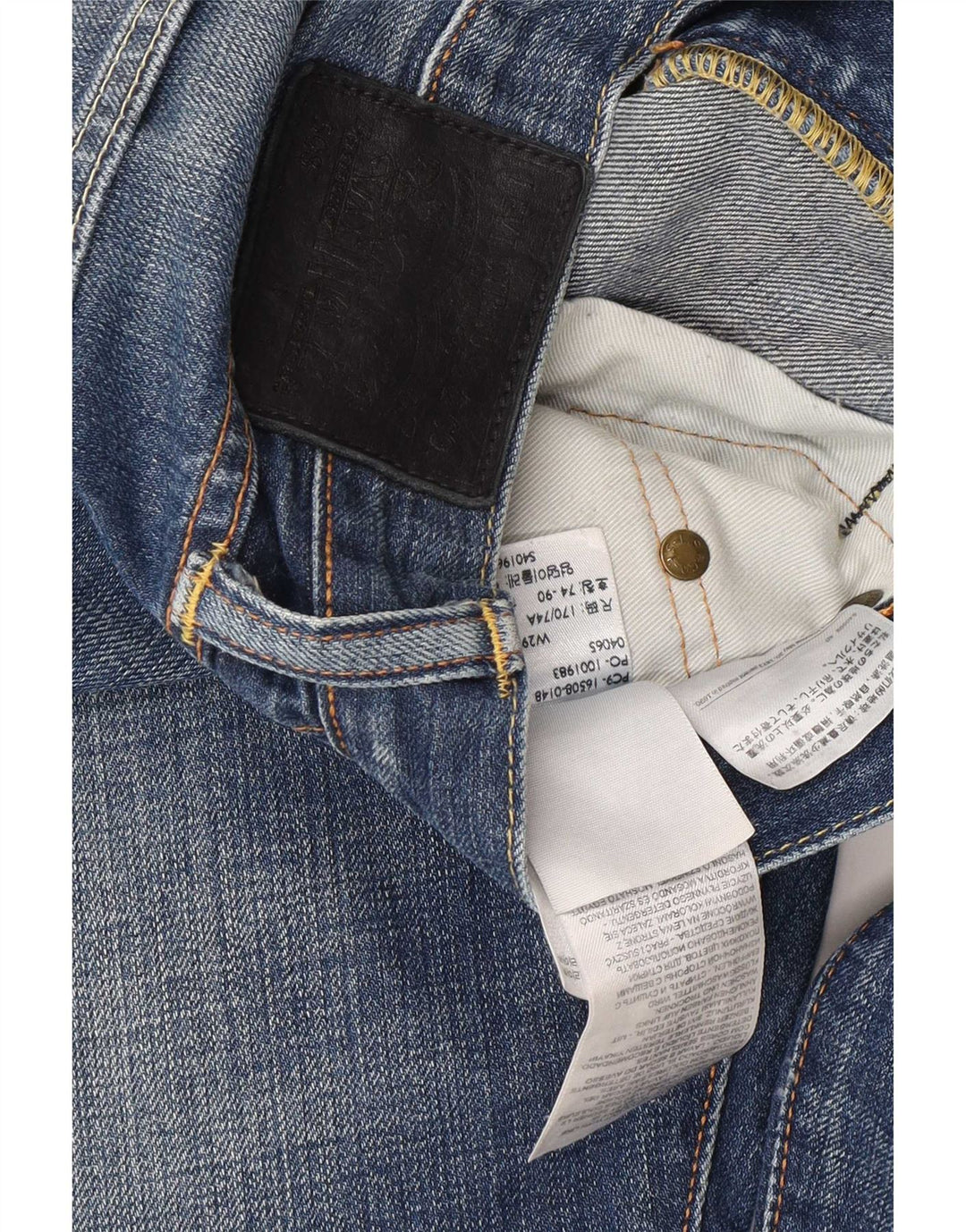 Мужские зауженные джинсы Levi's 508 W29 L32 синие, хлопок