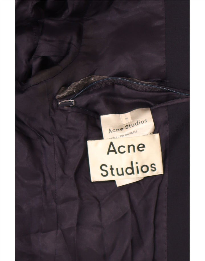 Мужской пиджак с 2 пуговицами Acne Studios IT 48, средний темно-синий классический