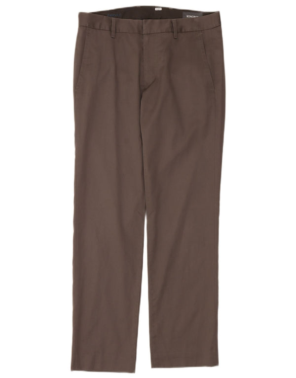 BONOBOS Женские прямые брюки чинос W28 L30 коричневые, хлопковые