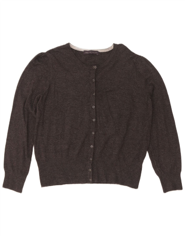 Женский кардиган Marks & Spencer UK 14 Средний Серый Вискоза