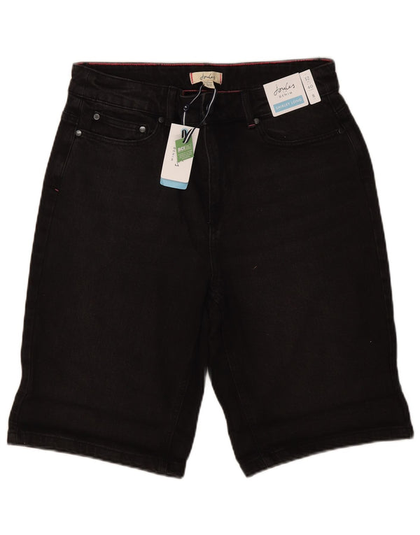 Женские джинсовые шорты Joules UK 12 Medium W30 Черные хлопковые
