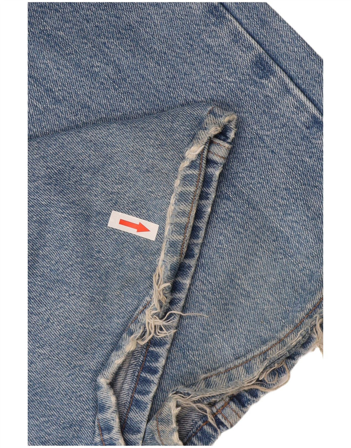 Topshop Женские прямые джинсы W30 L32 синие из полиэстера