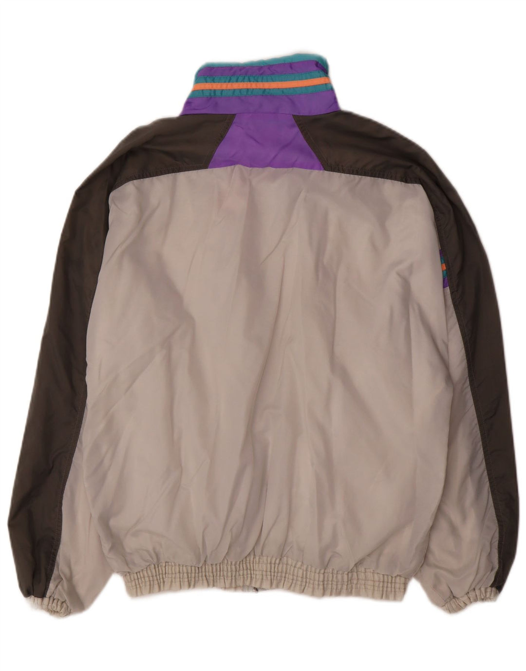 Мужской спортивный костюм Lotto, верхняя куртка, средний, разноцветный, с цветными блоками, ретро