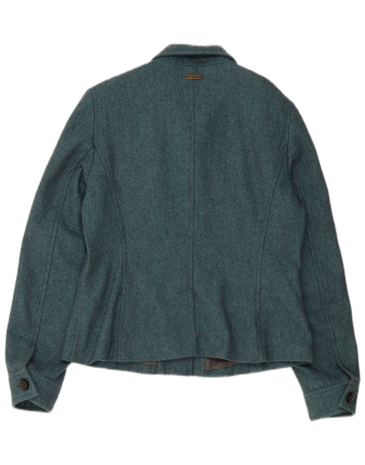 Женская куртка Marlboro Classics UK 12, шерсть среднего цвета, синяя