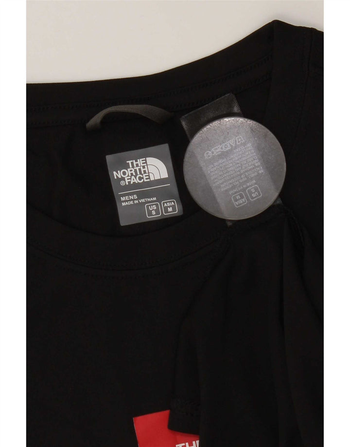 Мужская футболка с рисунком The North Face, маленький черный полиэстер