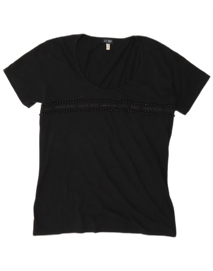 Женская футболка Armani Jeans Top EU 46 XL Черный