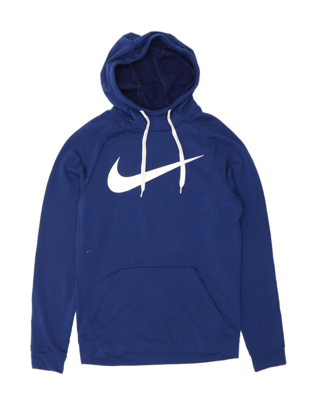 NIKE Mens Dri Fit Graphic Hoodie Jumper Small Blue Polyester Vintage Nike and Second-Hand Nike from Messina Hembry 