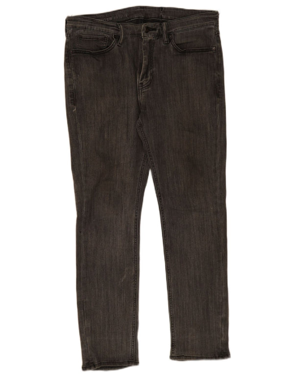 Мужские узкие джинсы Levi's W32 L30 Серые хлопковые