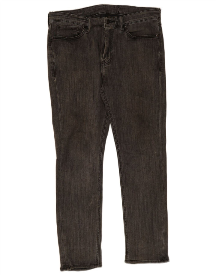 Мужские узкие джинсы Levi's W32 L30 Серые хлопковые