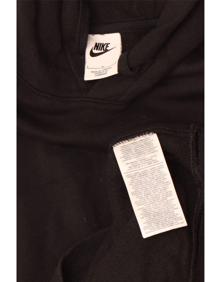 Мужской джемпер с капюшоном Nike, большой черный, хлопок
