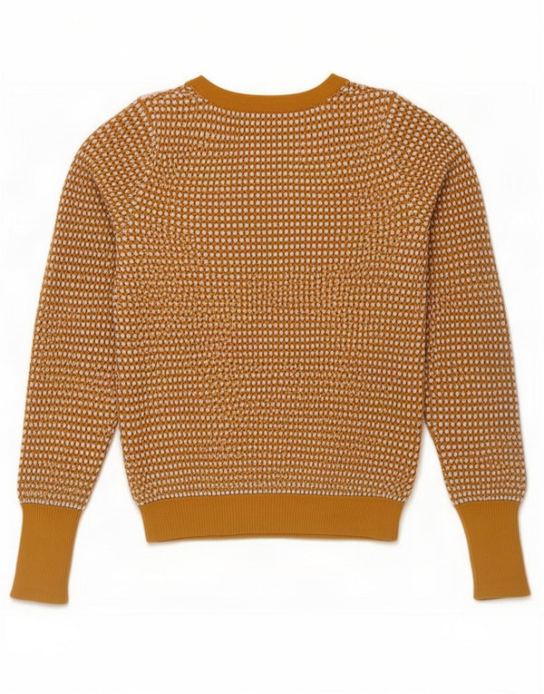 Женский укороченный джемпер с вырезом лодочкой Zara UK 6 XS, вискоза в бежевую полоску
