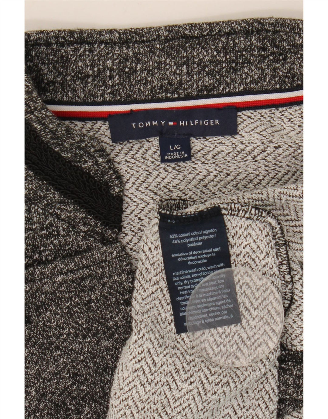 Женский пиджак Tommy Hilfiger UK 14, большой серый хлопок с крапинками