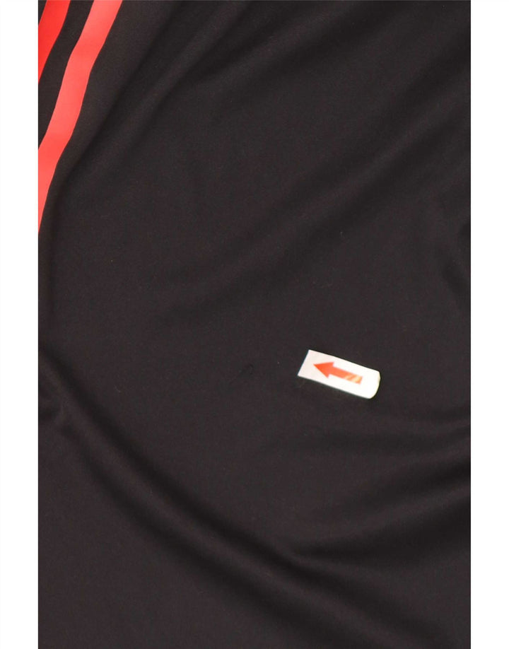 Мужские спортивные шорты Adidas AC Milan, маленькие черные из полиэстера
