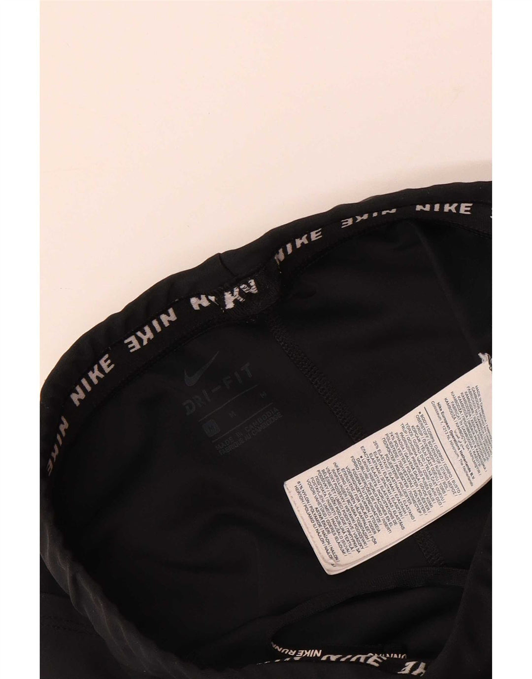 Женские укороченные леггинсы Nike Dri Fit UK 12, средний черный полиэстер