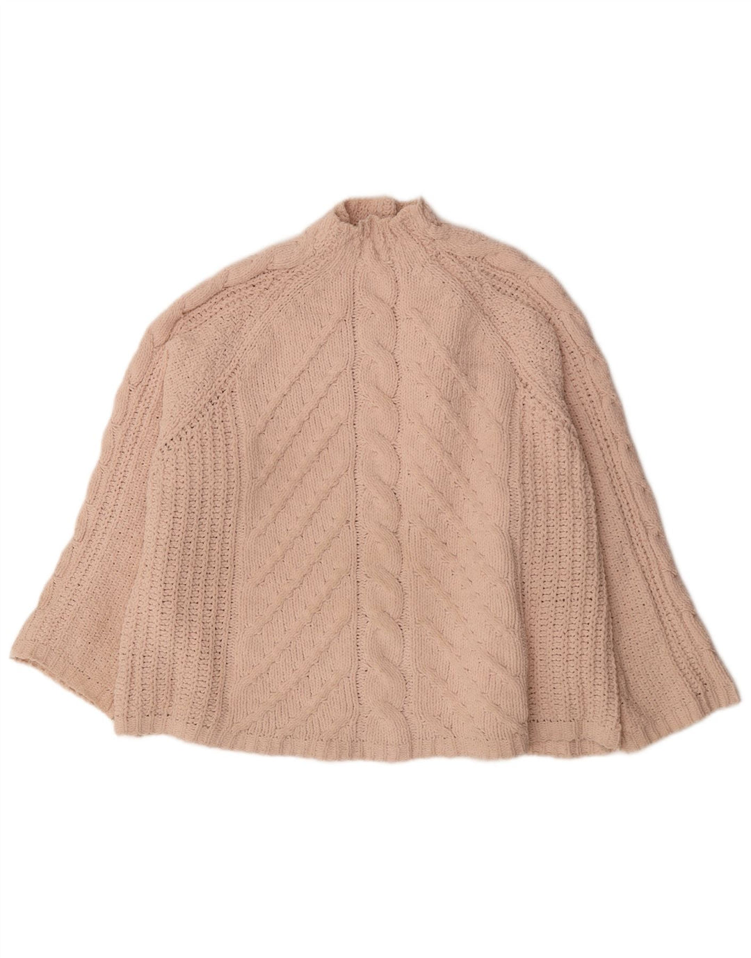 Женский свободный джемпер с высоким воротником Marks & Spencer, Великобритания, 18 XL, розовый