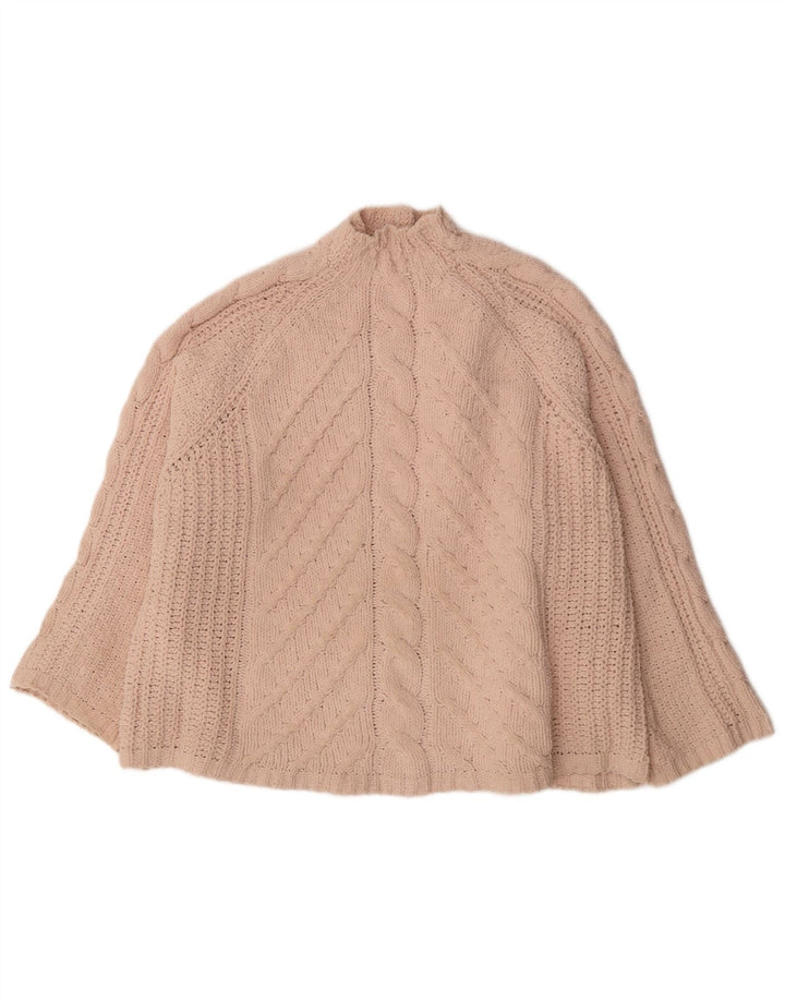 Женский свободный джемпер с высоким воротником Marks & Spencer, Великобритания, 18 XL, розовый
